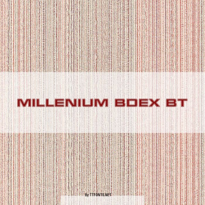 Millenium BdEx BT example
